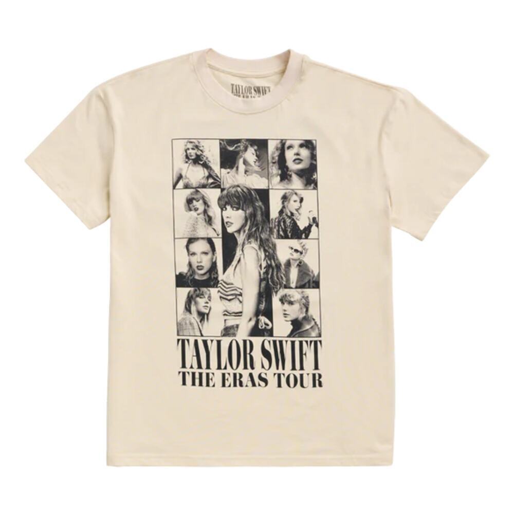 NEW Taylor Swift The Eras Tour Through Vancouver Beige Short Sleeve Tee Large